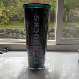 Starbucks Oil Slick 2023 Release 24oz Acrylic Tumbler with Logo